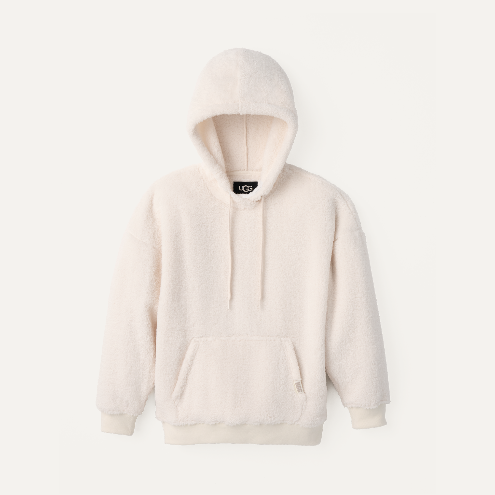 Cream sherpa hoodie on sale